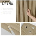 thumbnail image 6 of Magnetic Folding Shower Curtains Shower Curtain Fabric Polyester Waterproof Shower Curtains Suitable for Family Hotel Homestay Bathroom (Brown,77" W x 72" L) 1 Panel, 6 of 9