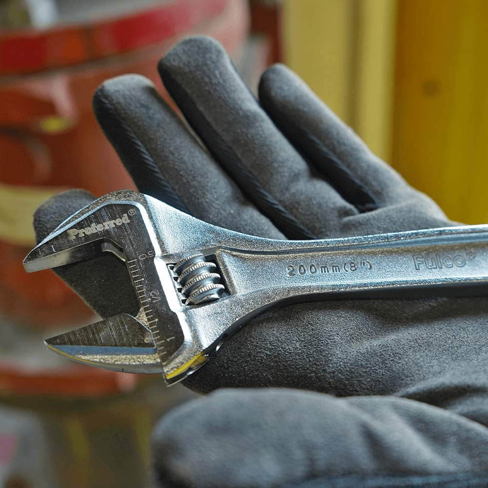 MKEUDQ-T05053 Standard Adjustable Wrench, Chrome Finish, 8"