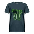 thumbnail image 4 of NuoCaiYun Tops for Men Drop-Shoulder St. Patrick'S Day Print Short-Sleeve Crew Neck Athletic T-Shirt, 4 of 4