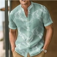 thumbnail image 1 of Chemise d'Été Décontractée pour Hommes Imprimée 3D Extérieure à Manches Courtes à la Mode, 1 of 5