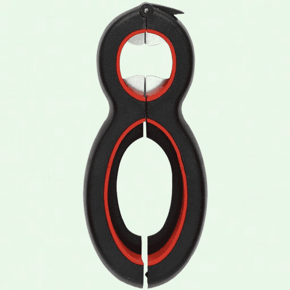 6 in 1 Jar Opener, Portable Manual Opener for Seniors and Weak Hands