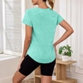 thumbnail image 6 of yillto Workout Shirts for Womens Short Sleeve Tops Running Athletic Tshirts Loose Casual Gym Tees Shirt, 6 of 8