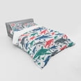 thumbnail image 3 of Ambesonne Fish Bedding Set 3 Pcs, Colorful Shark Patterns, Twin XL, Multicolor, 3 of 3