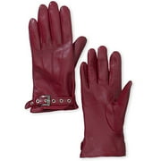 Leather Buckle Gloves