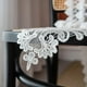 thumbnail image 3 of Nvzi Paquete de 1 mantel rectangular de encaje blanco para mesa, tocador, bufanda, mantel, 13,7 x 55,1 pulgadas, 3 of 4