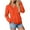Orange, variant on larppty V Neck Sweatshirt Women Pocket No Hood Oversized Pullover Casual Soft Long Sleeve Tops With Pockets Fall Fashion (Wine, XXL)