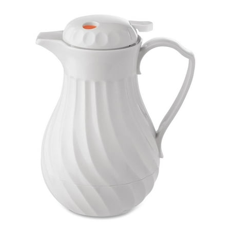 - Hormel, HOR4022, Insulated White Swirl Carafe, 1 Each, White