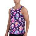 thumbnail image 2 of Salouo Skull mushroom colorful cute for Men's Tank Tops,Sleeveless Muscle Shirts for Men Quick Dry Workout Tank Top Gym Muscle Tee Fitness Bodybuilding Sleeveless T Shirt-X-Large, 2 of 7