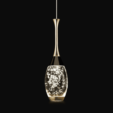 Light Dimmable LED Black Gold Mini Teardrop Crystal Pendant Lighting Pendant Ceiling Light Fixtures for Kitchen Island Bedroom Hallway Entryway