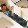 thumbnail image 2 of Yayeee Faucet Mat for Kitchen Sink 30" Diatomite Long Splash Guard Pad, Lightning Pattern, 2 of 7