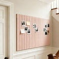 thumbnail image 4 of Fabric Bulletin Board Set of 6 | Peel and Stick Pin Board for Wall | Perpendicular Fluted Design for Photo Display and Note Organization | Home Office Decor for Living Room, Entryway, Bedroom, 4 of 6