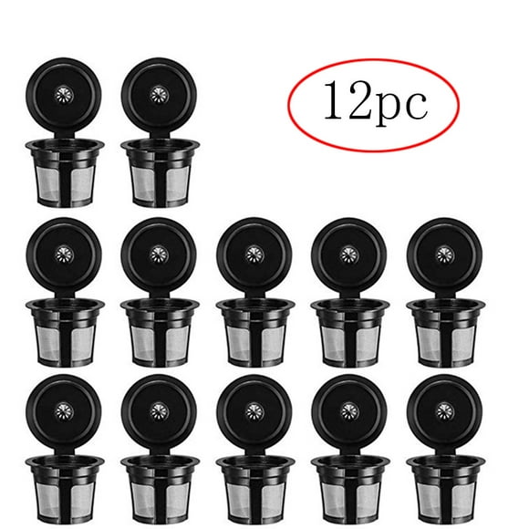 Dengmore 12 Packs Reusable K Cups for Keurig 2.0 and 1.0 Brewers, Newest Universal Fit Re for Kitchen