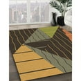 thumbnail image 3 of Ahgly Company Machine Washable Indoor Square Transitional Cinnamon Brown Area Rugs, 4' Square, 3 of 7