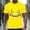 Yellow, variant on Men's Funny Elderly T-shirt Short Sleeved T-shirt Round Neck Shirt Casual Daily Street Top Men's Top