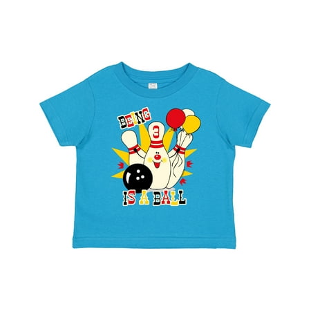

Inktastic Cute Bowling Pin 3rd Birthday Gift Toddler Boy or Toddler Girl T-Shirt