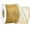 Gold/Gold, variant on Minzimin Swirl Glitter Wired Ribbon, Organza Sheer with Glitter Swirl Pattern and Gold Metallic Edge,2-1/2Inch x 10Yards Christmas Ribbon for Tree Decoration