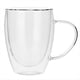 thumbnail image 1 of de Té de Vidrio de Doble Pared, Transparente, para Café, Leche y Agua, de Borosilicato Alto, para Cocina, 350 Ml., 1 of 5