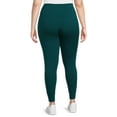 thumbnail image 3 of Terra & Sky Women's Plus Size Leggings, 2-Pack, Sizes 0X-5X, 3 of 5