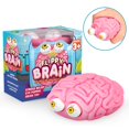 thumbnail image 1 of Ipidipi Toys Flippy Brain Squishy Eye Popping Toy - Divertido apretón entretenido globo ocular Popper divertido regalo de mordaza para niños y todas las edades Cesta de Pascua Rellenos Fiesta de cumpl, 1 of 5