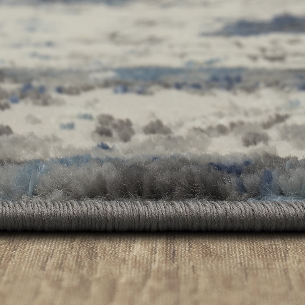Mohawk Home Demeter Indoor Woven Area Rug, Grey/Dark Blue, 3'11" x 6'