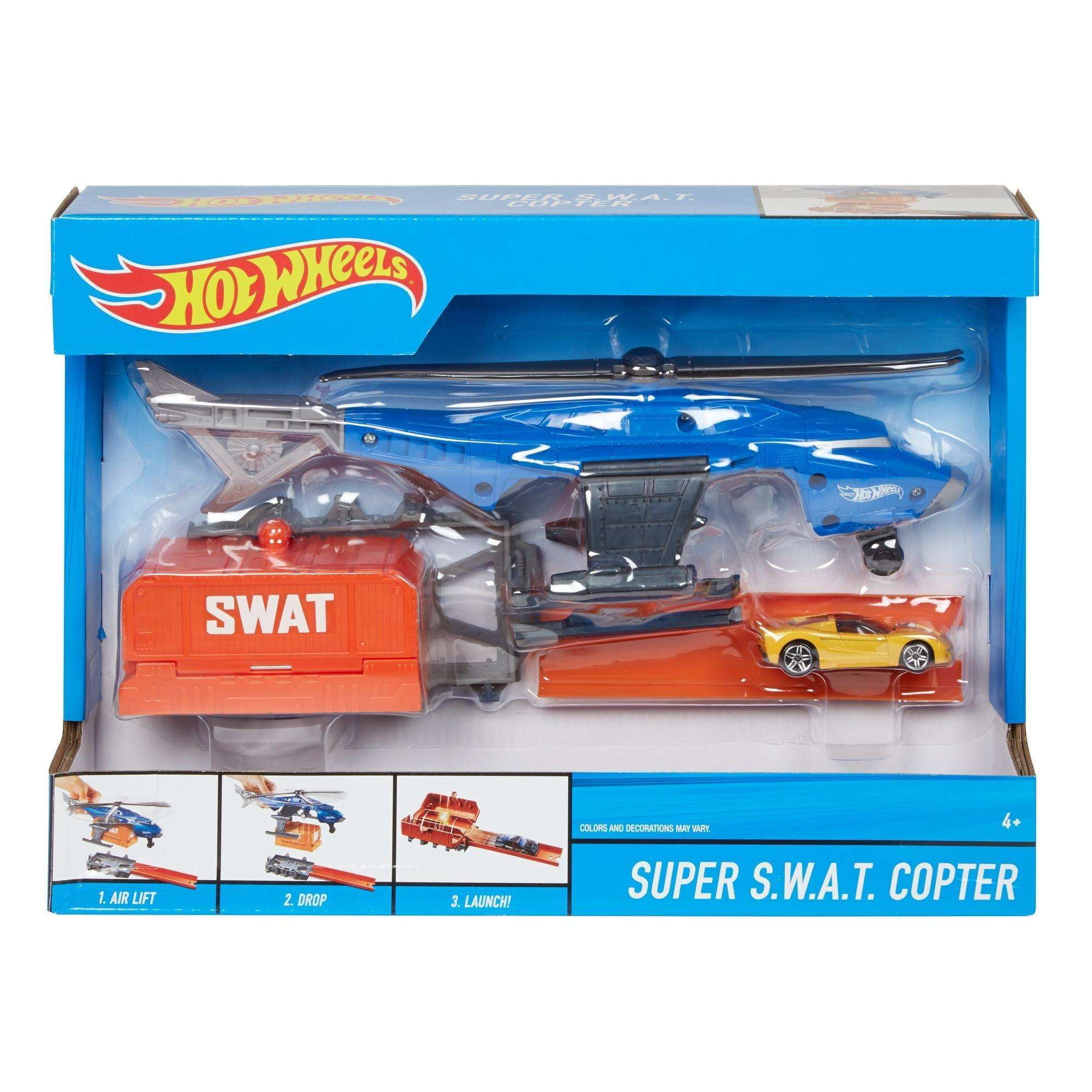 Hot Wheels Super S.W.A.T. Copter Vehicle Walmart