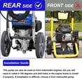 thumbnail image 6 of Tool Daily 7/8" Shaft Vertical Pressure Washer Pump, Replacement Power Washer Pumps for Cold Water Gas Pressure Washer, 2400-2800 PSI, 2.3 GPM, Compatible with GCV160, 308653078, RY802900, HU80709A, 6 of 6