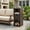 Brown, variant on Barara King Outdoor Patio Wicker Storage Organizer Cabinet with Drawer, Multi-Functional Weatherproof Storage Unit for Garden Backyard Balcony Pool Area, Gray