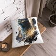 thumbnail image 4 of ZNDUO Throw Pillow, 18"x18" Bed Pillow and Couch Pillows - Indoor Decorative Pillows，Abstract Cartoon Cat Throw Pillow, 4 of 8