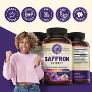 Saffron Extract Supplement, 100% Pure, 30 Day Supply