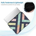 thumbnail image 2 of FORMRS 15-15.6 inch Laptop Sleeve Case Soft Carrying Quilted Computer Bag Cover, Green Stripes, 2 of 7