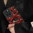 thumbnail image 4 of Funda de teléfono suave con patrón de ojo rojo escalofriante para iPhone 15 14 12 11 13 Pro Max 14Plus 12 13 Mini 7 8 Plus X XS Max XR, 4 of 4