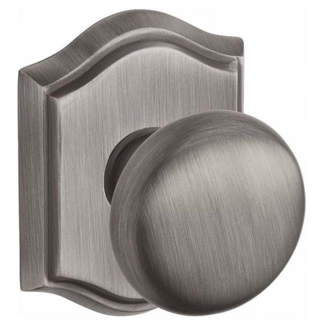 Baldwin HD.ROU.TAR.152 Bouton Rond Demi-Futé et Arc Traditionnel Rose&44; Nickel Antique Mat