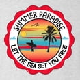 thumbnail image 5 of Wild Bobby Summer Paradise Let the Sea Set You Free Men Premium Tri Blend Tee, 5 of 5