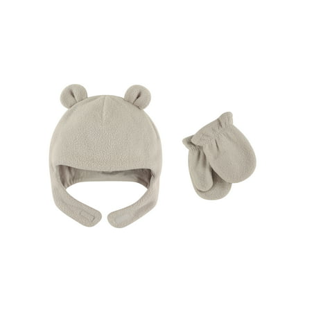 Toddler Unisex Fleece Hat & Mittens 2pc Set