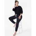 thumbnail image 2 of Joyspun Women's Brushed Hacci Knit Sleep Joggers, Sizes XS to 3X, 2 of 6