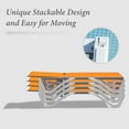 thumbnail image 5 of Domi Outdoor Living Chaise Lounge Chair Aluminum Adjustable Pool Lounge Chair，With All-Weather Textilene & Side Table for Deck, Lawn, Backyard （1 Orange Chair w/1 Table）, 5 of 7