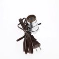thumbnail image 4 of B&P Lamp® Complete Nickel Push-Thru Socket W/8 Ft. Brown Cord, 4 of 4