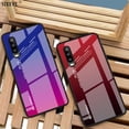 thumbnail image 2 of Huawei P20 P30 P40 Lite Pro Mate 10 20 30 Honor 20i Nova 5t 7i funda de teléfono móvil colores degradados p20pro p30pro p40pro aurora colorida moda única 9h carcasa dura Fivean unisex, 2 of 2
