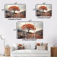 thumbnail image 4 of Designart Tree Gold framed wall art, Coral Tree Autumn I , Trees Large framed wall art decor, Coral Traditional Gold framed wall art, 32x24 inches Gold Frame, 4 of 5