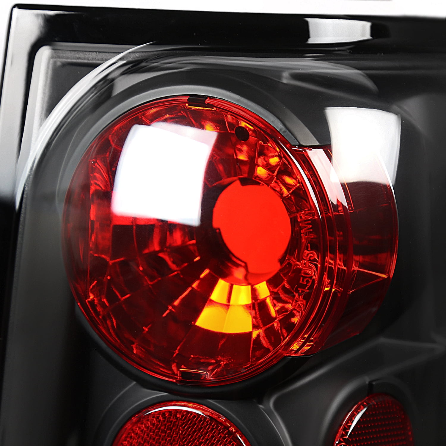 Spec-D Tuning Black Tail Lights Compatible with 2003-2006 Ford Expedition, Left + Right Pair Assembly