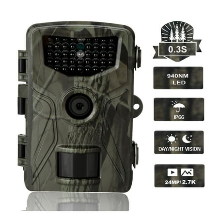 2.7K 2704P 24MP Trail Camera Wildlife Night Vision HC804A Wild Wireless Cameras Tracking Surveillance Cam Photo-traps