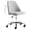 Grey, variant on Home Office Desk Chair, Linen Fabric Upholstered Chair with No Arms Swiveling Modern Vanity Chair Cute Bedroom Apartment Dorm Chair - Green