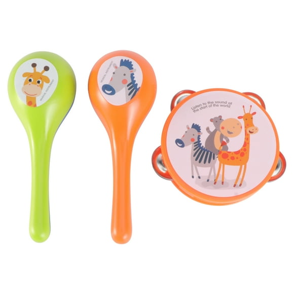 1 juego de castañuelas para bebés, badajo, percusión, instrumento musical, educación, juguete para niños