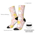 thumbnail image 2 of Yiaed Rabbit And Chick Print Great elasticity Crew Socks Sports socks for Men and Women, 2 of 5