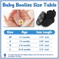 thumbnail image 4 of Botines de forro polar para bebé, pantuflas cálidas y acogedoras, fáciles de poner, botines suaves para recién nacidos, antideslizantes y ajustables para niños y niñas, 4 of 5