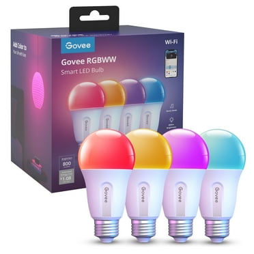 Govee 800LM RGBWW Smart A19 LED Bulb 4 Packs