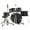 black, variant on Ataucjin 5 Piece Kids Drum Set with Tom,Cymbal, Youth Junior Drum Kit with Hi-Hat, Pedal, Drumsticks and Seat for Beginner, Teens