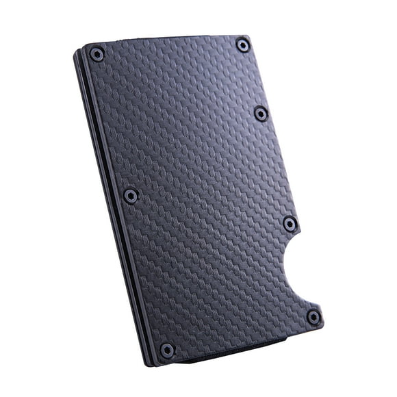 Wallet Card Holder Money Clip RFID Blocking Carbon Fiber Carbon Fiber Tab Credit Anti-theft for Women Men Businessman