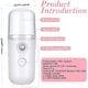 thumbnail image 5 of 2 uds 30ml Mini pulverizador facial portátil Usb pulverizador de mano, 5 of 5