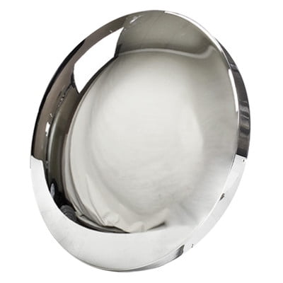 Chrome Moon Cap for 13"-15" 5-Lug Conventional Trailer Wheels